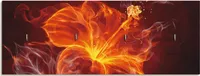 ARTland Schlüsselbrett Feuerblume Größe: 40x14,8 cm