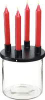 Kerzenhalter Glas Deko Stabkerzenhalter H11cm Ø10cm