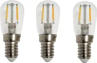 3 x Kühlschranklampe LED E14 Fassung 1,3 Watt 1,3W 110 Lumen 2700 Kelvin
