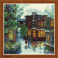 Riolis Kreuzstich-Set "Regnerischer Sommer", Zählmuster
