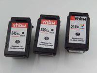 vhbw 3x Tintenpatronen kompatibel mit Canon Pixma TS3452, TS3453, TS3355, TS3450, TS3352, TS3451 Drucker - Set Schwarz, CMY (Wiederaufgefüllt)
