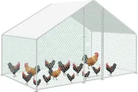 Kurník pre kurčatá 3x2x2m Kurník pre kurčatá Voliéra Kurník pre hydinu Pozinkovaná ohrada pre voľný chov kurčiat