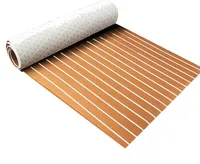 Eva Schaum Faux Teakholz Decking Bodenbelag, Selbstklebende Rutschfester Synthetischem Deckbeschläge für Boote Marine Yacht Matte 600x2400x5 mm