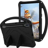 Für Samsung Galaxy S7 FE/ Tab S8 Plus aufstellbare Tablet Tasche Schutzhülle Cover Schwarz