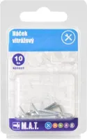 Buntglashaken aus Metall (10 Stück)