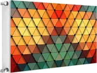 Magnet Heizkörperverkleidung Heizkörperabdeckung 80 x 60cm Bunt Mosaik