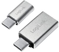 LogiLink USB-C Adapter-Set 2-teilig silber