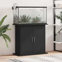 vidaXL Akvarijní stojan černý 81x36x73 cm Dřevěný materiál