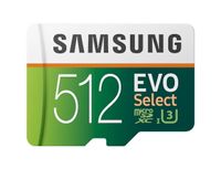 Samsung Speicherkarte EVO Select 512 GB microSDXC UHS-I U3 inklusive SD Adapter