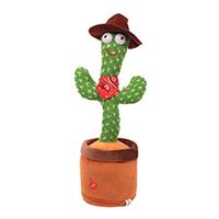 neu Sprechender Kaktus Plüsch-Spielzeug,Tanzendes und englischer Singender Kaktus, Elektronische Sprechende Aufzeichnung Interaktives Spielzeug für Babys