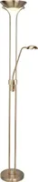 LED Stehlampe Metall 180 cm in Messing (antik) 3000 K warmweiß 1887 lm Modern