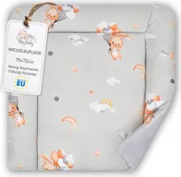 Wickelauflage für Babys 75x72 cm - Weiche Baumwolle, Abwaschbar - Wickelkommode & Wickeltischauflage Kaninchen