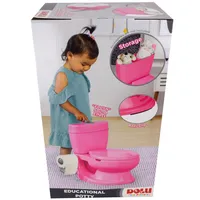 Babytopf und babyrosa toilettensitz in toilette hygiene kindertoilette  kinderauflagenbezug