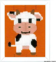 Vervaco Spannstich Stickpackung "Kuh", Stickbild vorgezeichnet
