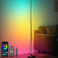 165cm LED Stehlampe RGB Dimmbar Stehleuchte Musik Sync Ecklampe App Steuerung mit Fernbedienung für Wohnzimmer, Schlafzimmer, Spielzimmer