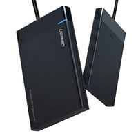 Ugreen Schacht für HDD SSD Festplattengehäuse SATA 2.5'' USB 3.0 Externes Gehäuse schwarz