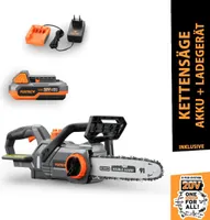 FUXTEC 20V Akku Kettensäge FX-E1KS20 SET 1 mit 1 x Akku 2Ah, 1 x Ladegerät 1A