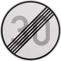 ORIGINAL VERKEHRSZEICHEN Nr. 278-30 ENDE 30 km/h  Geburtstagsgeschenk Geburtstagsschild Straßenschild Verkehrsschilder Schild Schilder Straßenzeichen Straßenschilder
