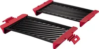 2x Grillplatte f. Mikrowelle Grillrost Grill Grillgitter Bratpfanne Grillpfanne