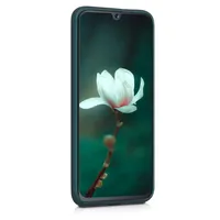 kwmobile Case kompatibel mit Samsung Galaxy A40 Hülle - Schutzhülle aus Silikon metallisch schimmernd - Handyhülle Metallic Petrol
