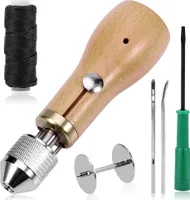Kožené šicí nástroje šicí souprava šicí příslušenství sada pro ruční šití DIY