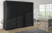 Šatní skříň DANIELLA 2 - šířka 200 cm, černá