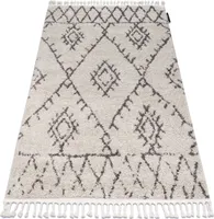 Koberec BERBER FEZ GO535, krémovo-hnedý - strapce, Shaggy beige 120x170 cm