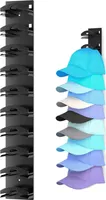Schwarz Basecap Halterung Wand Wandregale, Cap Aufbewahrung Kleiderschrank Cap Halter, Cap Halterung Regals Wand, Cap Organizer Hutständer Für 10 Hüte