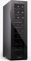 Klarstein Freistehender Weinkühlschrank 2 Zonen, Getränkekühlschrank Klein, Kleiner Weinschrank, Wein-Kühlschrank Klein mit Glastür, Indoor/Outdoor Flaschenkühlschrank, Wine Fridge, 24 Flaschen