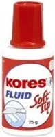 Kores Korrekturflüssigkeit Soft Tip ''Fluid'', weiß 25 ml KR66401G