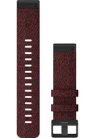 Garmin - Zamienny/wymienny pasek na nadgarstek - QuickFit 22mm nylonowy czerwono-szary zamienny pasek na nadgarstek - 010-12863-06