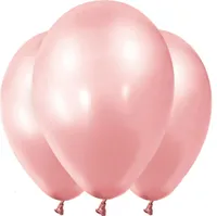 Balónky Balónky 12 kusů růžovo-metalické 28 cm