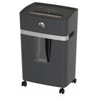 HP Pro Shredder 15CC Aktenvernichter mit Partikelschnitt P-4, 4 x 35 mm, bis 15 Blatt, schwarz