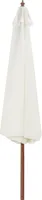 vidaXL Slnečník s dreveným stožiarom 350 cm Sand White