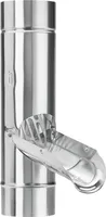 Grömo Zink-Regenwasserklappe 87mm, mit Edelstahlsieb 63527