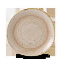 Churchill Super Vitrified Stonecast Nutmeg Cream Teller 21cm, 12 Stück