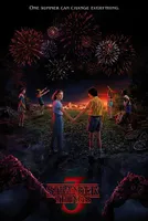 Stranger Things One Summer Poster Mehrfarbig  Mehrfarbig One Size