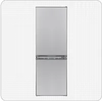PKM Kühl-Gefrierkombination Kühlschrank KG173IX-M Inox Design 173 L 142 cm 4****