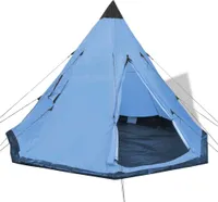 Ankonbej 4-Personen-Zelt Blau