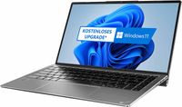 LincPlus P5 14 Zoll Laptop Intel Core i3 1005G1 Prozessor 8GB DDR4 RAM 256GB SSD 1080P Full HD Display QWERTZ-Layout Tastatur mit Backlit Aluminium Dünn Notebook Windows 10 S Netbook Space Grau