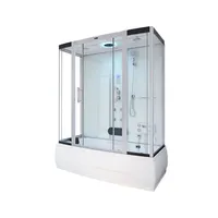 HOME DELUXE - Dampfdusche DIAMOND BIG - Weiß, Maße: 190 x 100 x 220 cm - inkl. Radio, Regendusche und komplettem Zubehör I Dampfsauna, Badewanne, Whirlpool, Dusche
