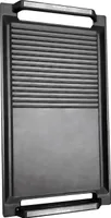 KKT KOLBE Grillplatte Grillpfanne Induktion Aluguss Aluminium Grillwendeplatte Schwarz Zubehör für Induktionskochfelder 20x36cm BBQ20