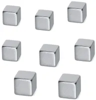 sigel Neodym-Magnetwürfel Maße: 10 x 10 x 10 mm vernickelt 8 Magnete