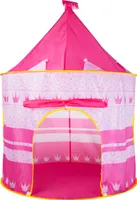 Kinderzelt in Form eines rosa Schlosses, Kunststoff, 135x105 cm