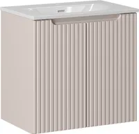 Waschtisch 60cm mit Keramikwaschbecken, kaschmir, NEWPORT-56-CASHMERE