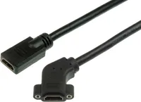 Lyndahl LKPK006-03 HDMI F/F- Adapterkabel gewinkelt f. Frontplatteneinbau, 0,3 m