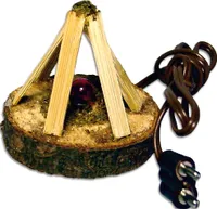 Krippenzubehör Lagerfeuer Scheiterhaufen, LED