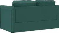 vidaXL Bodensofa mit Schlaffunktion Dunkelgrün 112x174x55 cm Stoff