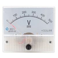 85C1 Zeiger DC Embedded Installation Mess Instrument Analogafel Voltmeter-500V