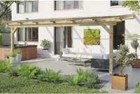 Terrassenüberdachung SKAN HOLZ Ancona 648x250 cm natur
